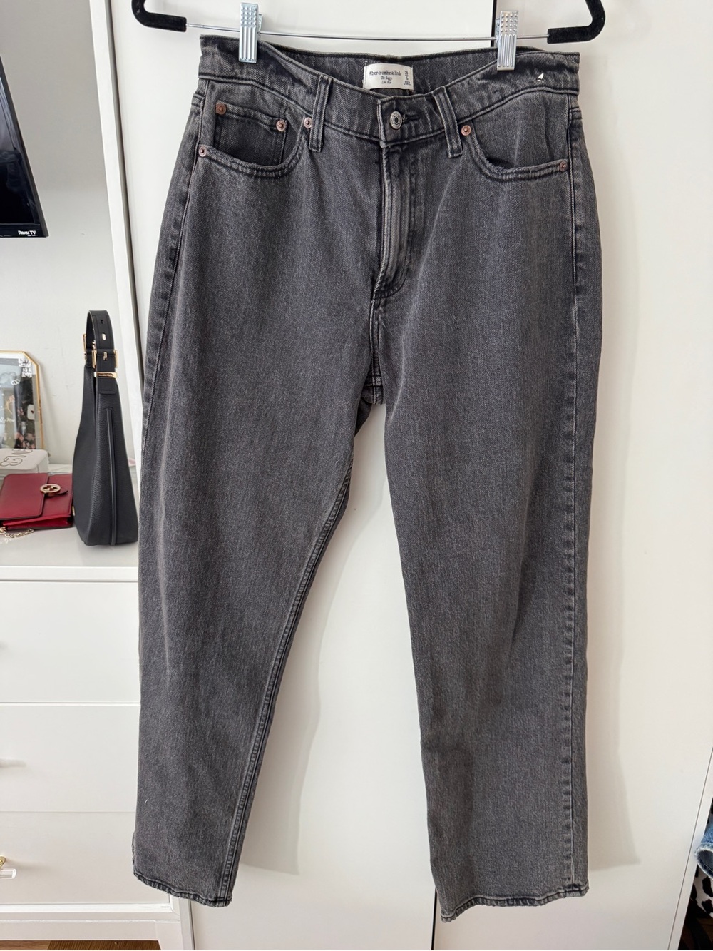 Abercrombie & Fitch Curve Love Loose Low Rise Jean (Petite)